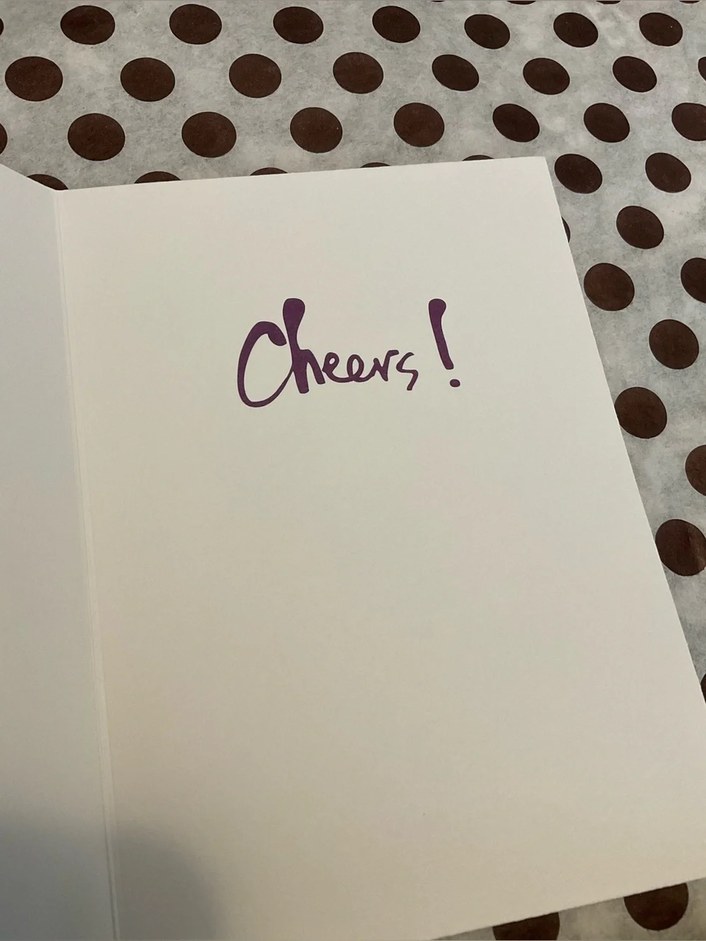Henri Bendel Notecard “Cheers!” by Izak for Henri Bendel Post + Envelope Set 1